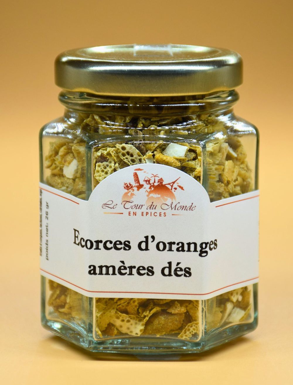Écorces d'oranges amères dés