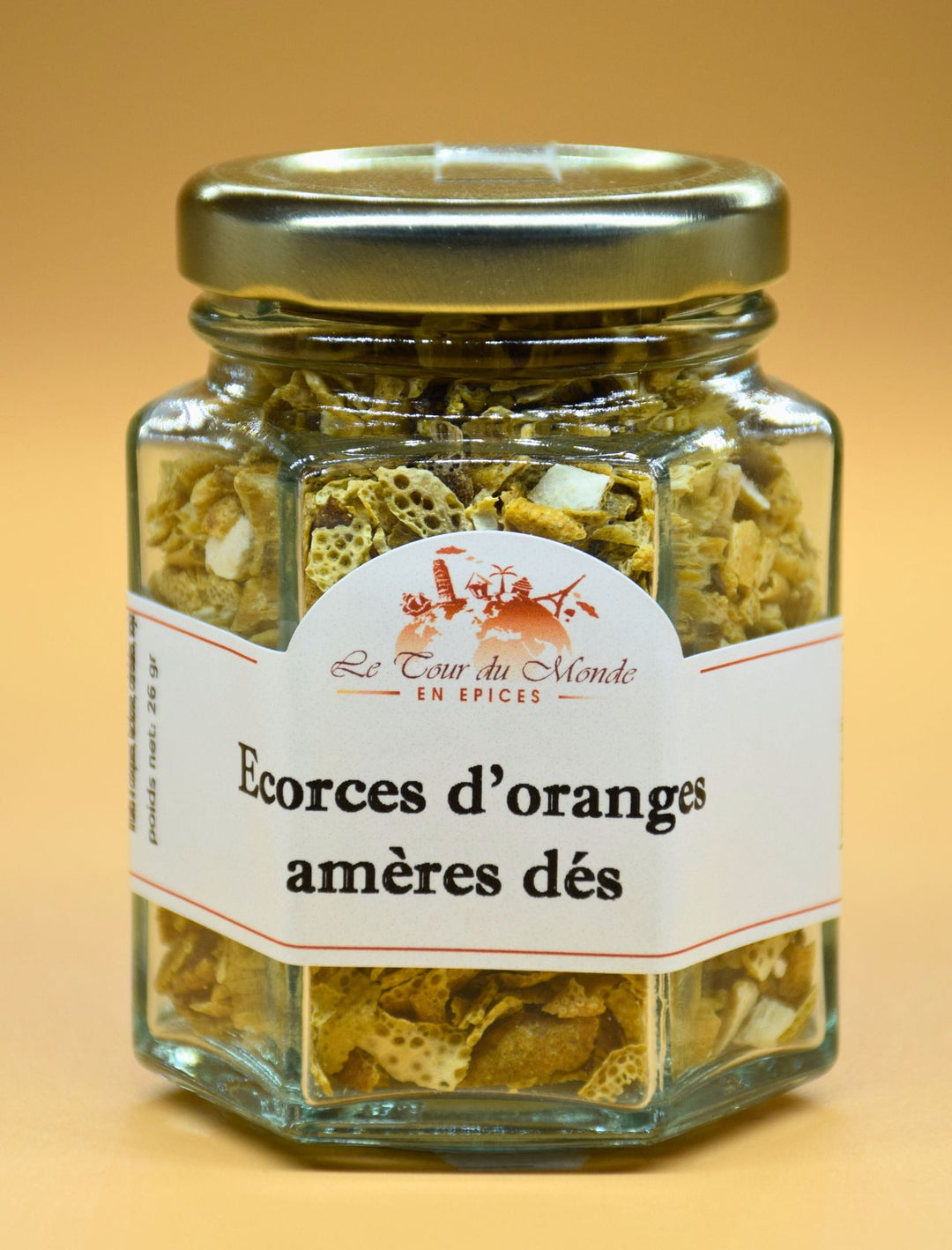 Écorces d'oranges amères dés