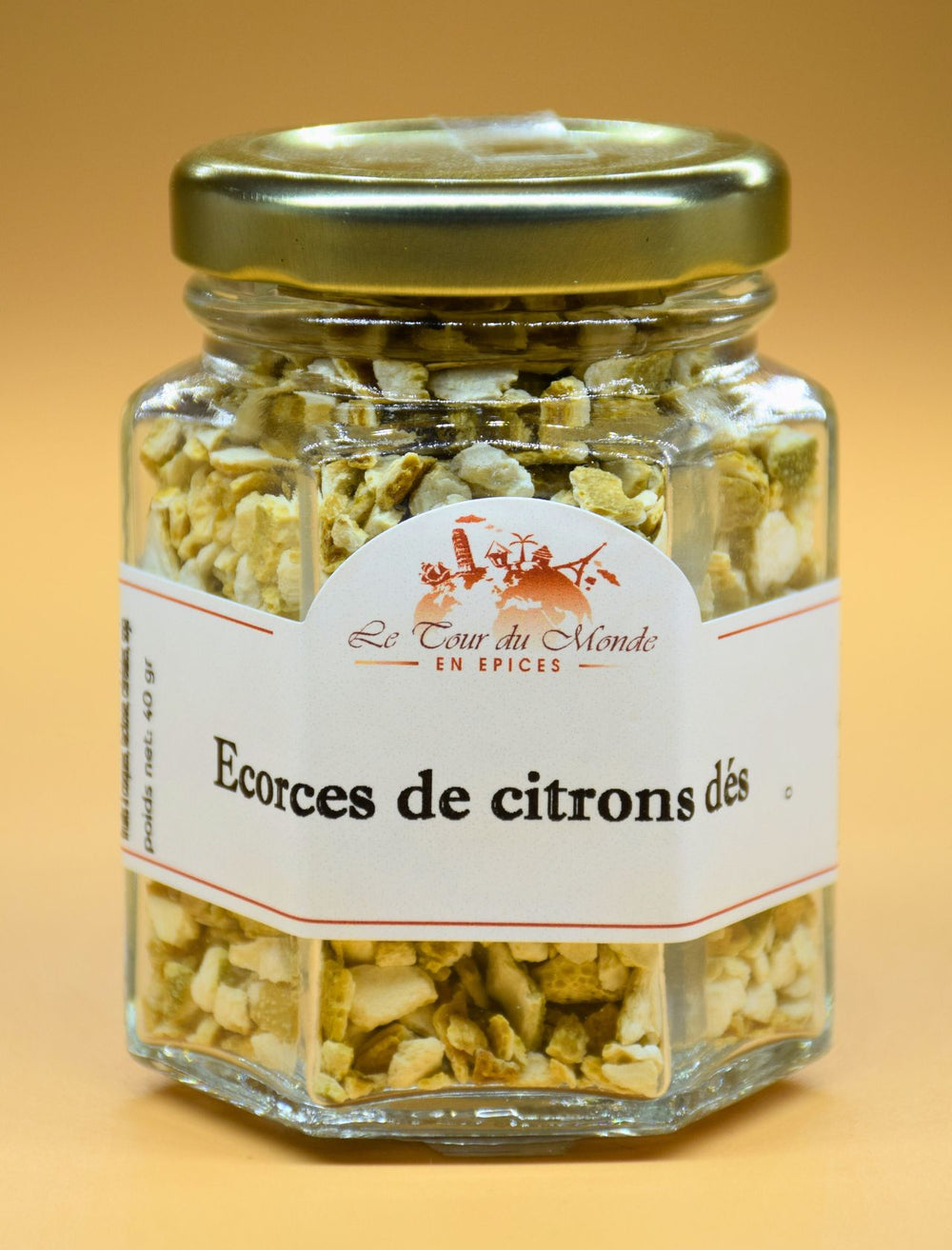 Écorces de citrons dés